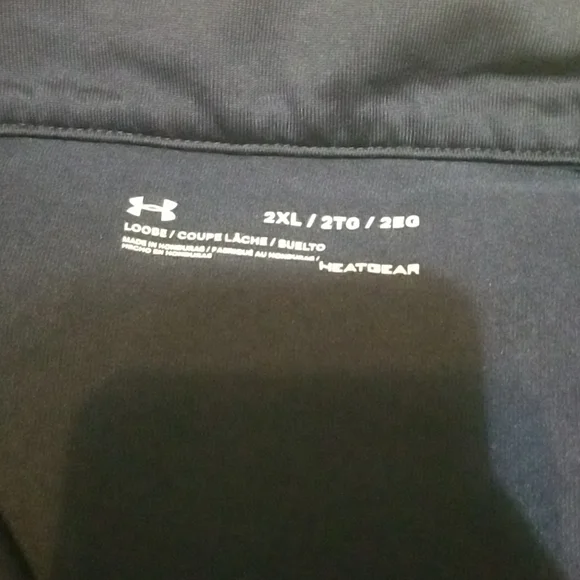 Under Armour Navy and Heather Gray Half-Zip - Picture 3 of 7
